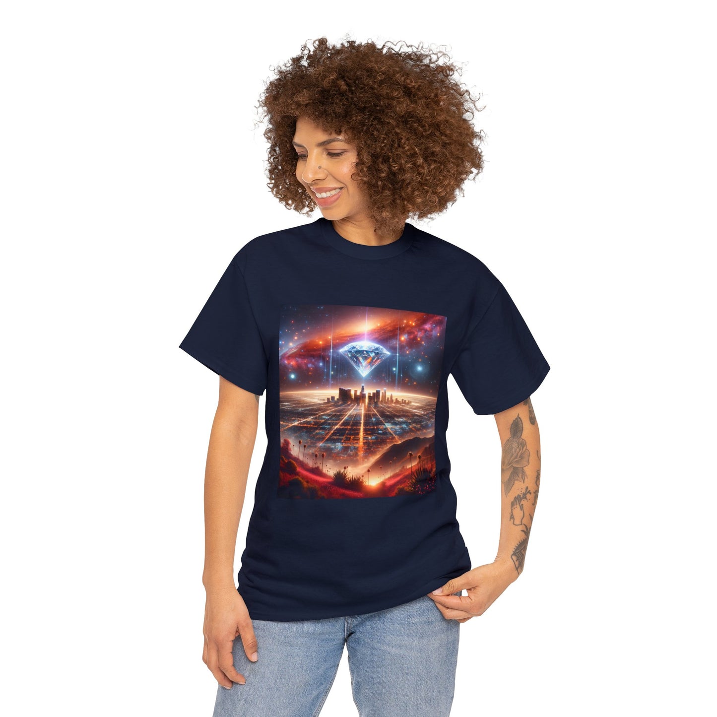 Luminara Skyvista-Unisex Heavy Cotton Tee