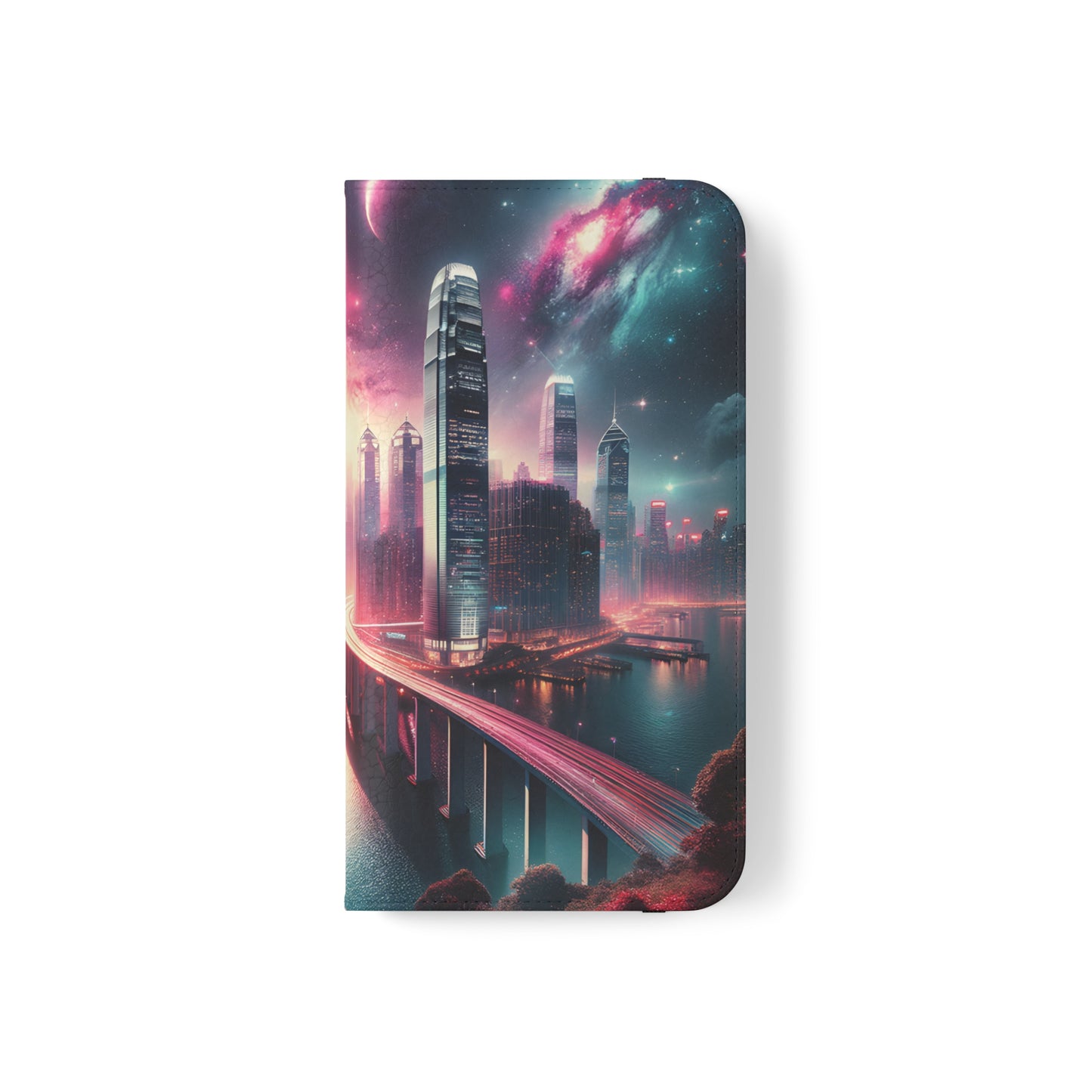 Aqua Skyline-Flip Cases