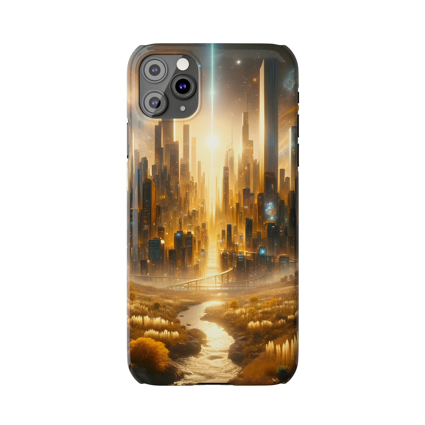 Golden Horizon-Slim Phone Cases