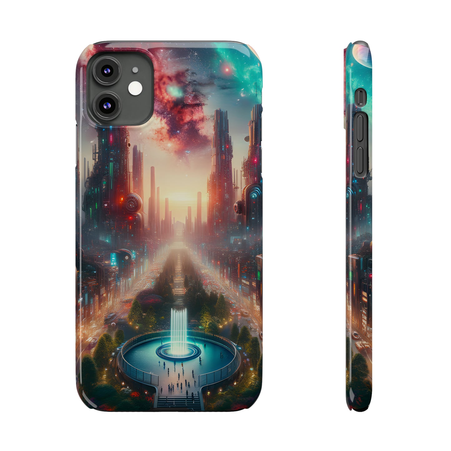 NeonRealm-Slim Phone Cases