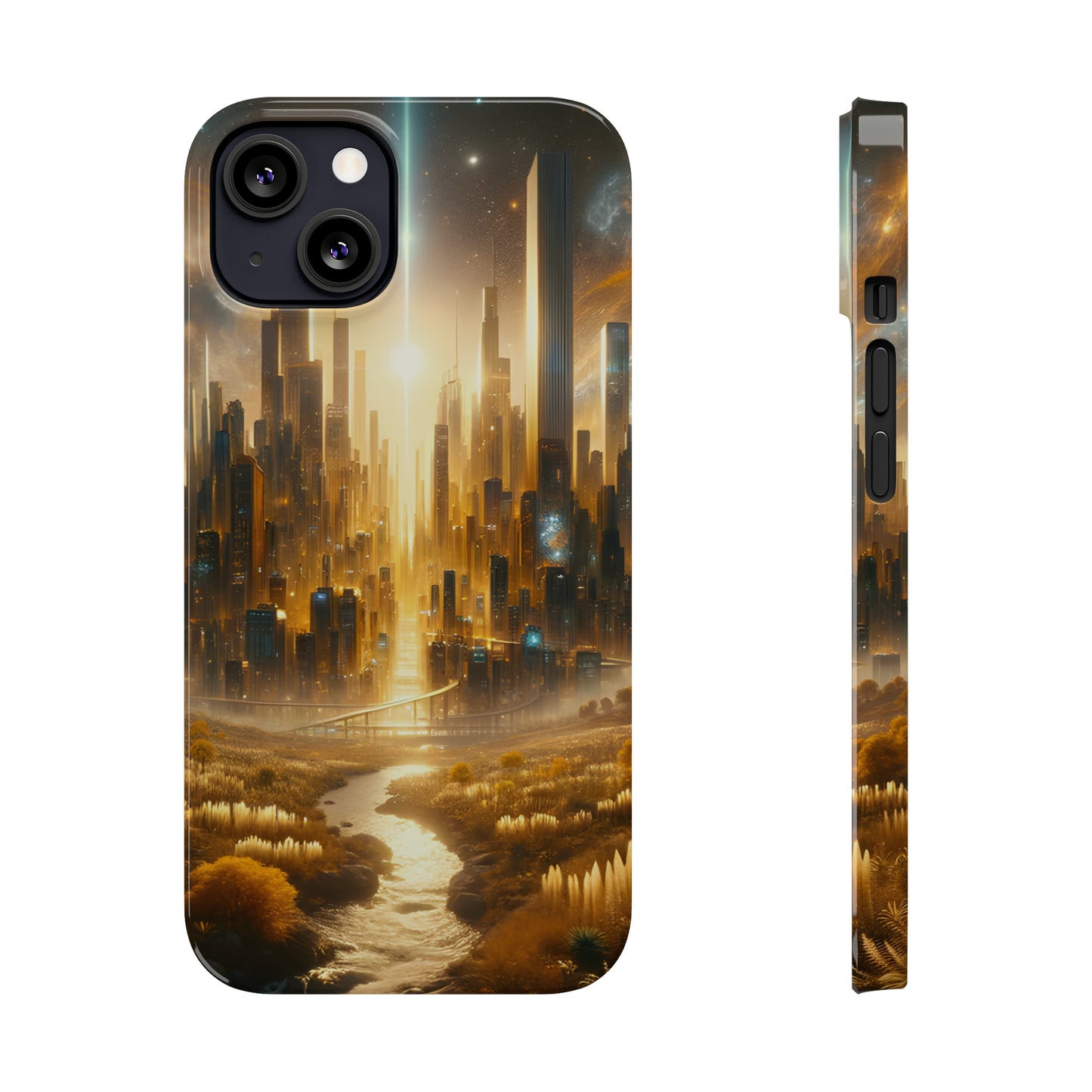 Golden Horizon-Slim Phone Cases