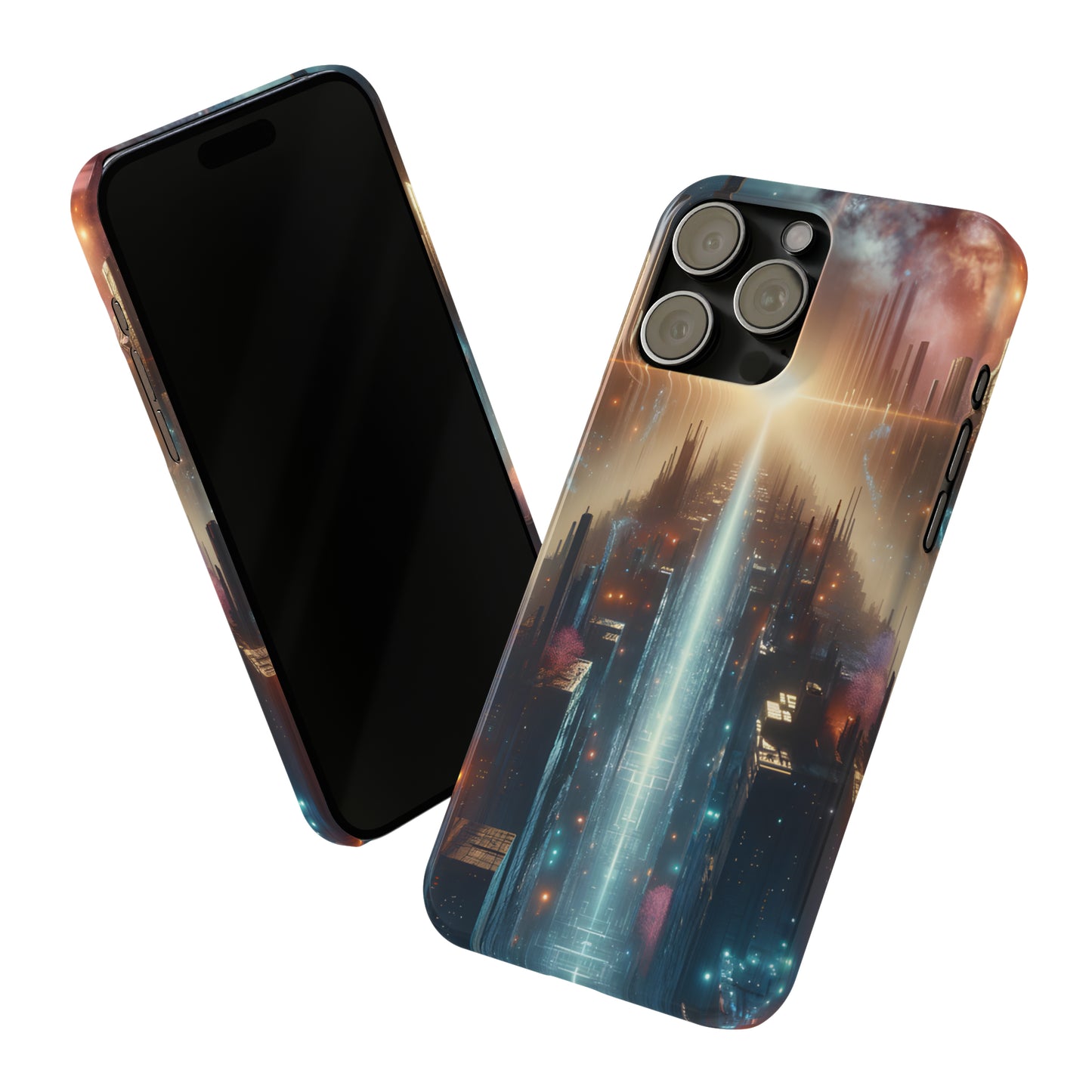 MysticScape or KaleidoSpires-Slim Phone Cases