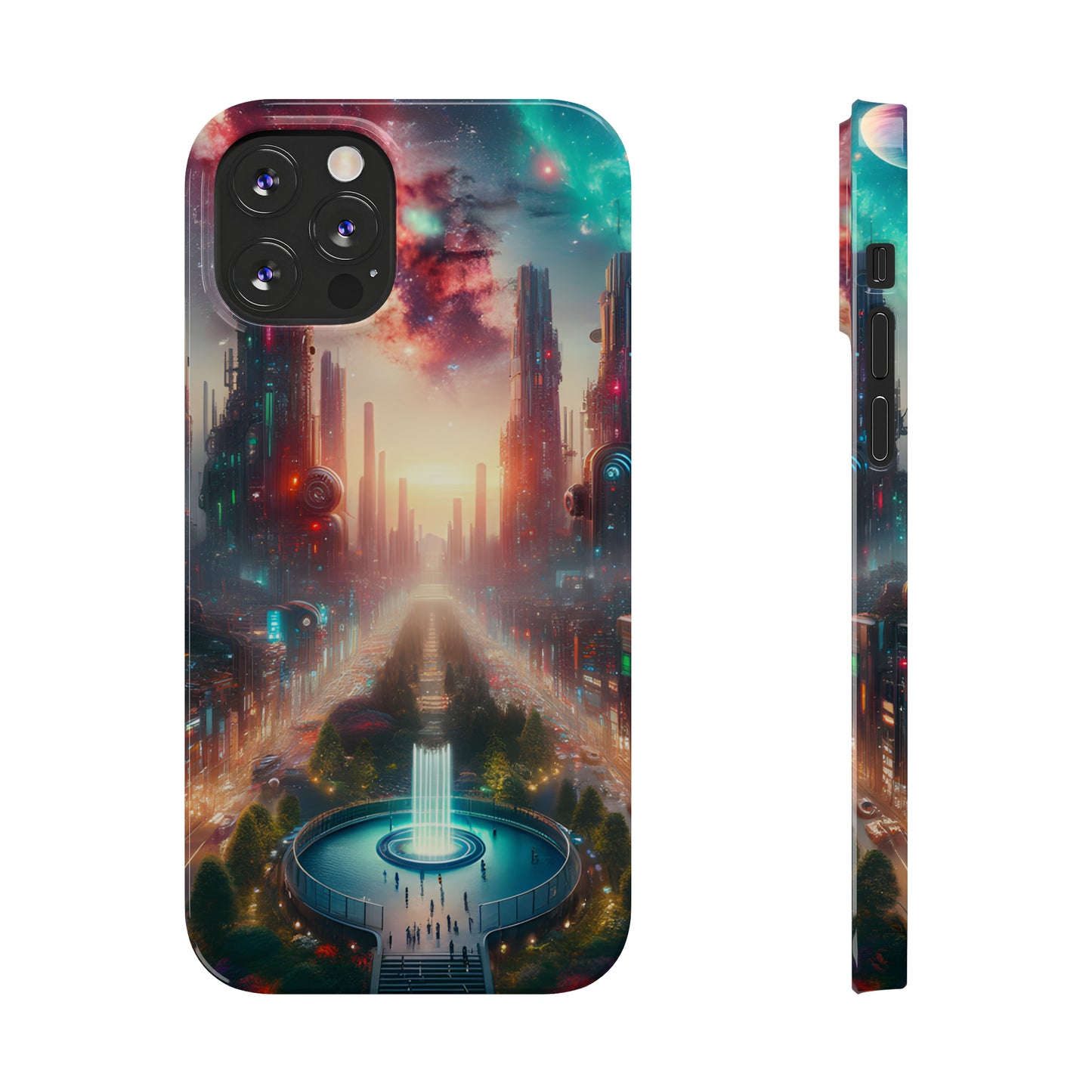 NeonRealm-Slim Phone Cases