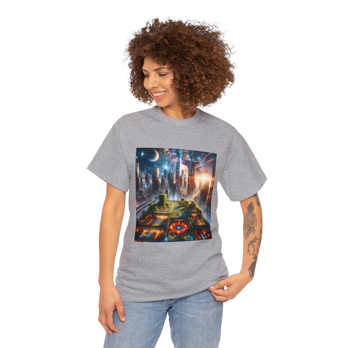 Luminaris Skyscape-Unisex Heavy Cotton Tee