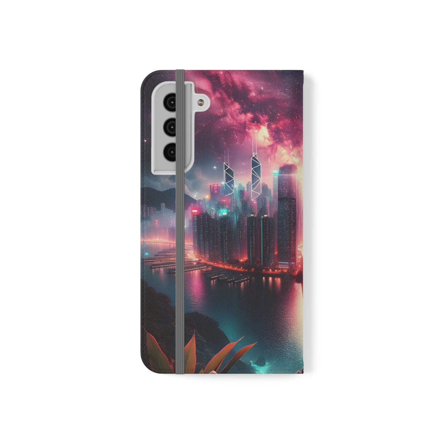 Aqua Skyline-Flip Cases