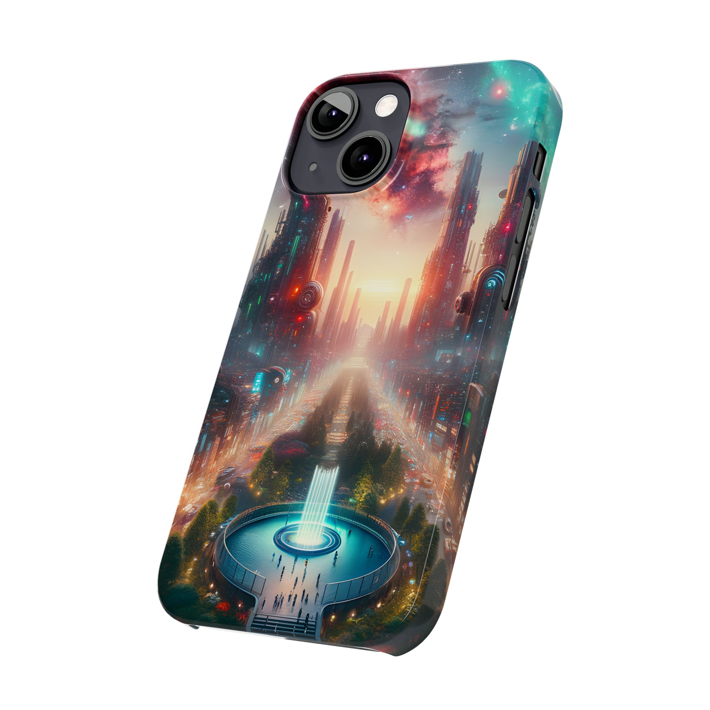 NeonRealm-Slim Phone Cases