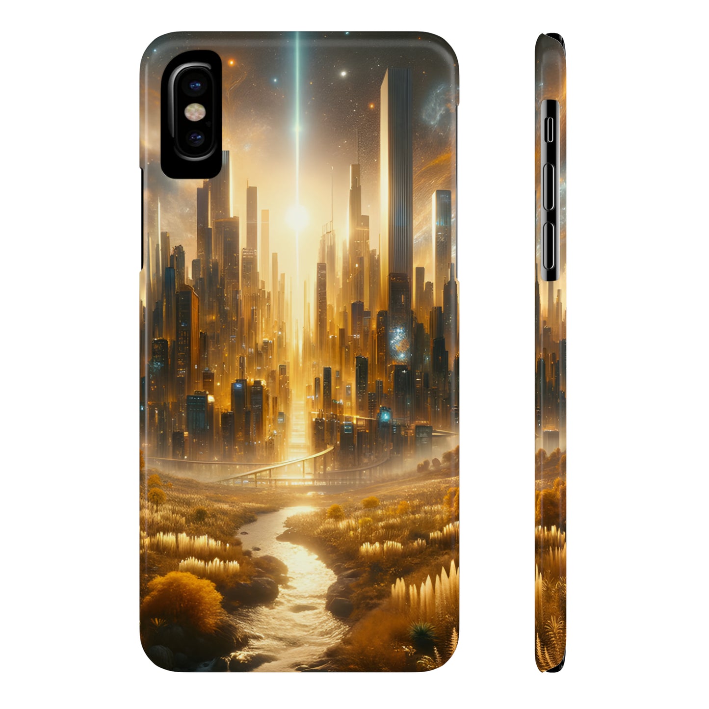 Golden Horizon-Slim Phone Cases