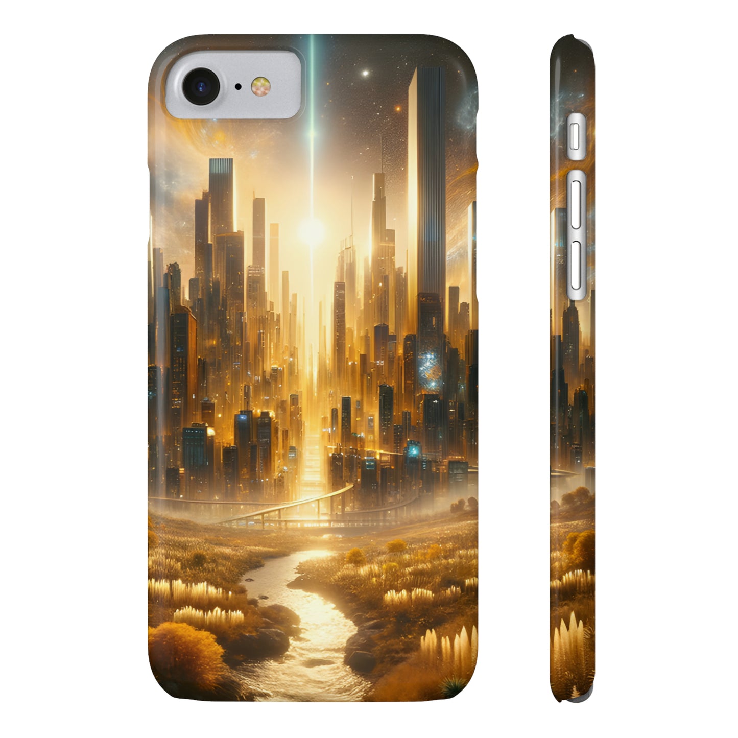 Golden Horizon-Slim Phone Cases