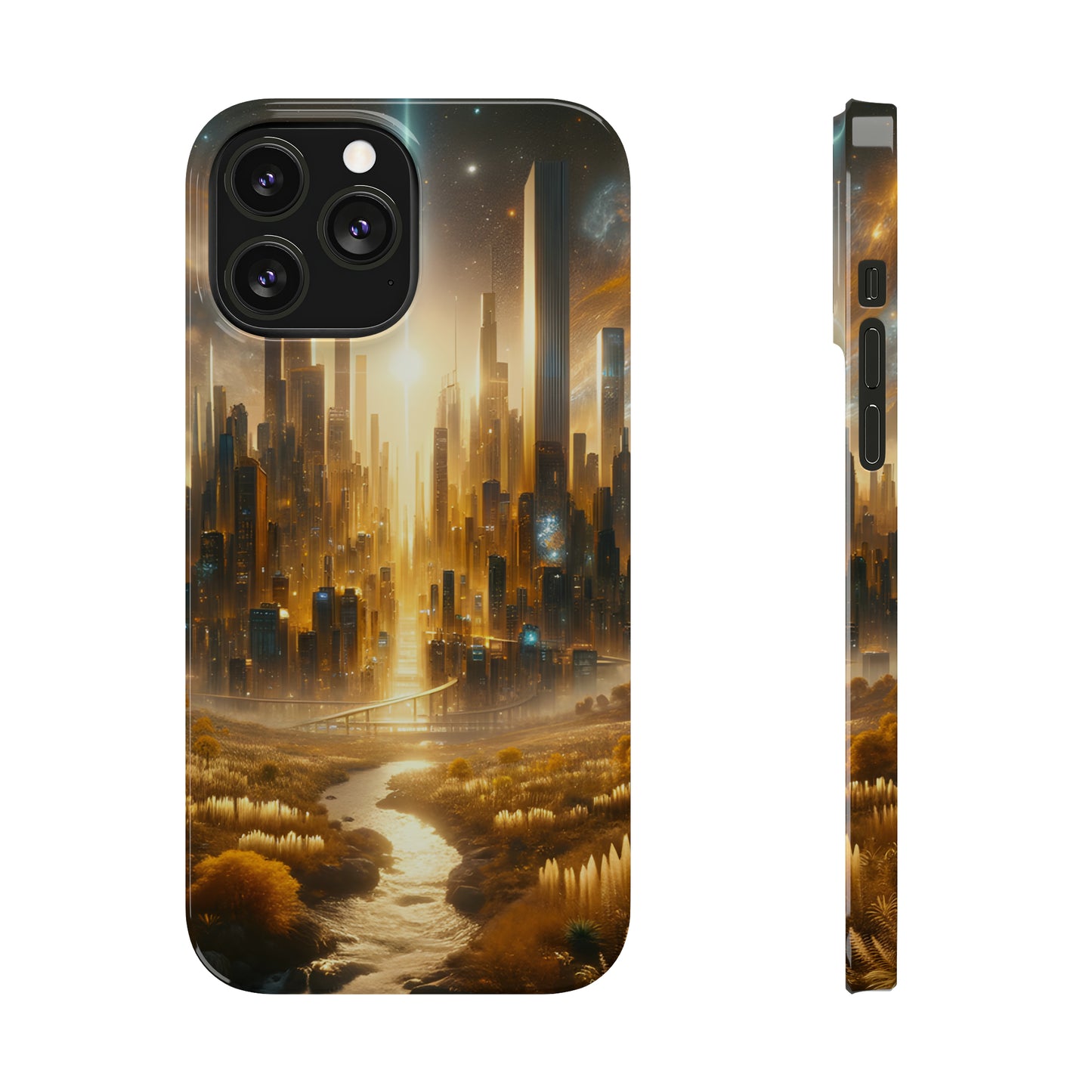 Golden Horizon-Slim Phone Cases