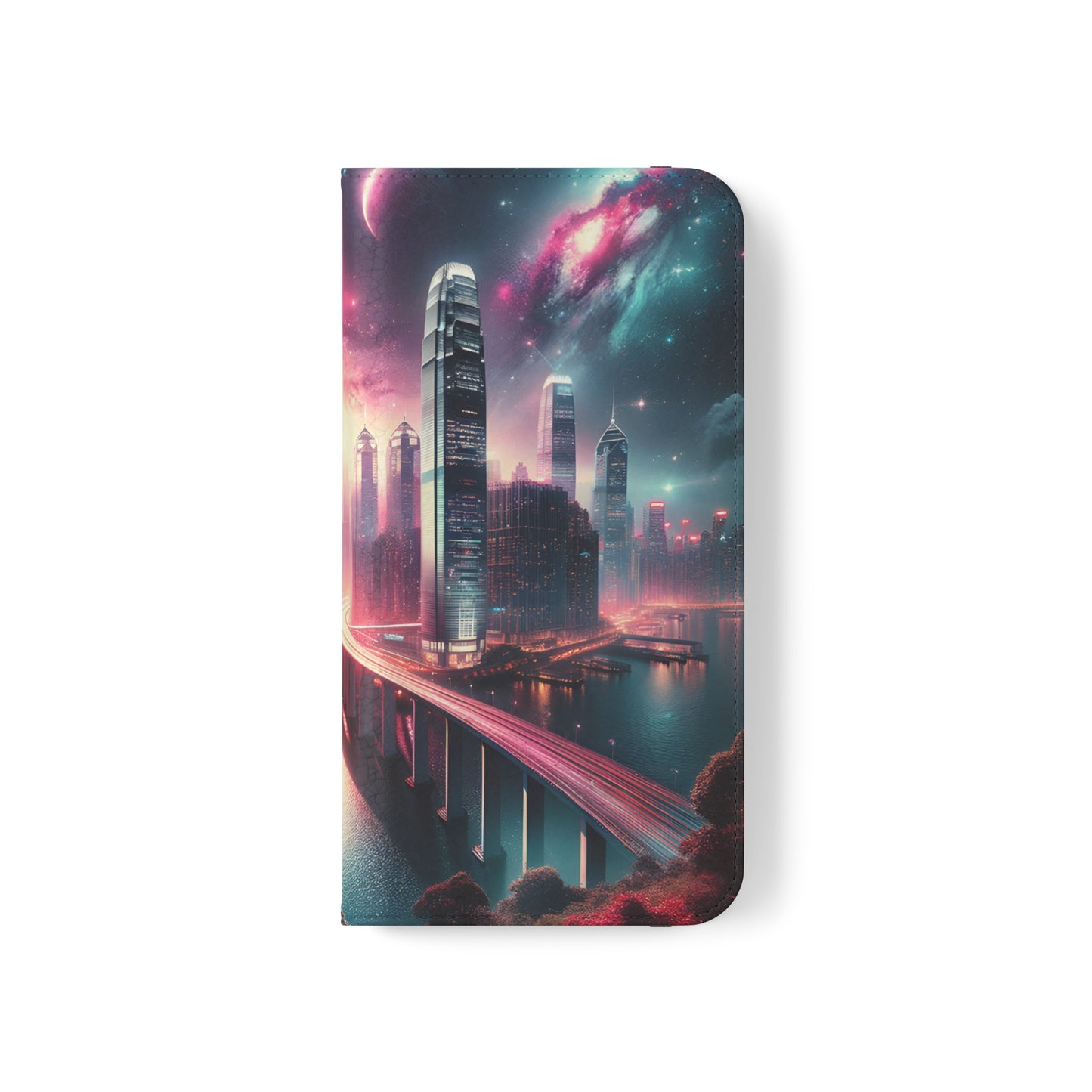 Aqua Skyline-Flip Cases