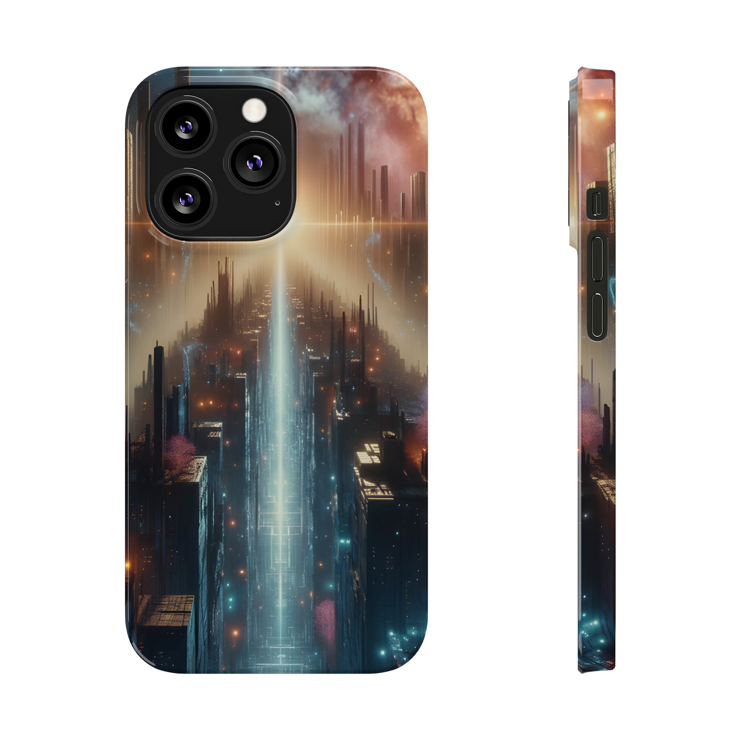 MysticScape or KaleidoSpires-Slim Phone Cases