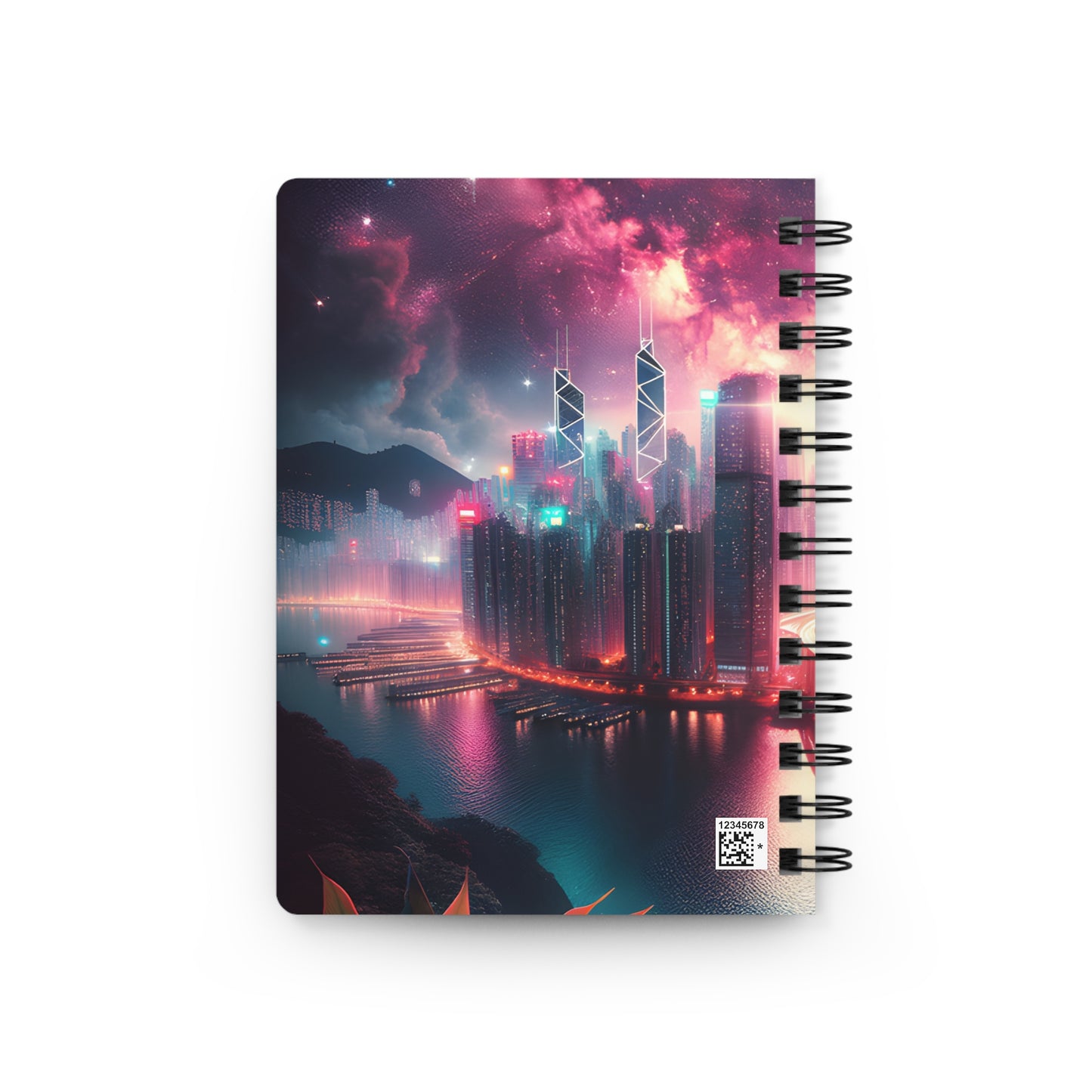 Aqua Skyline-Spiral Bound Journal