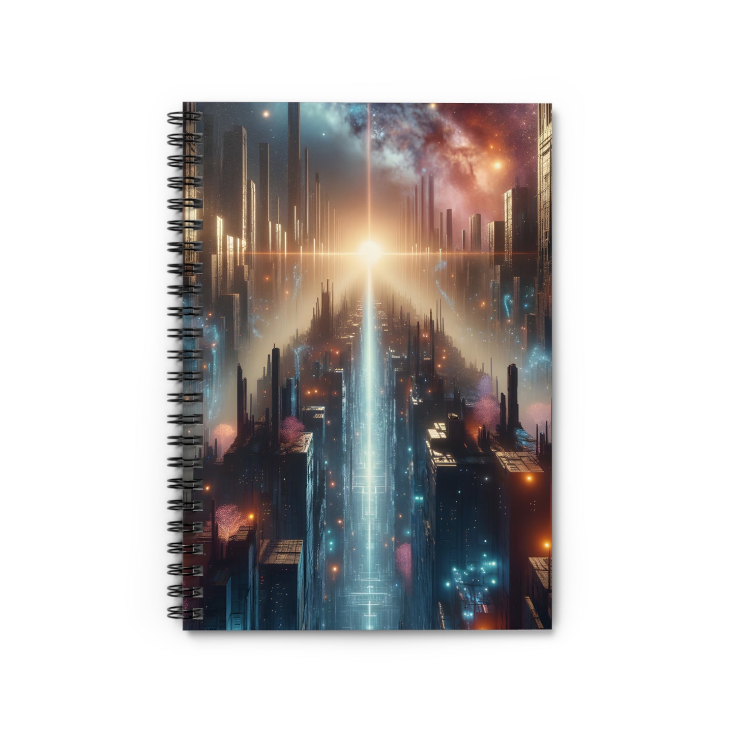 MysticScape or KaleidoSpires-Spiral Notebook - Ruled Line