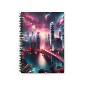 Aqua Skyline-Spiral Notebook - Ruled Line