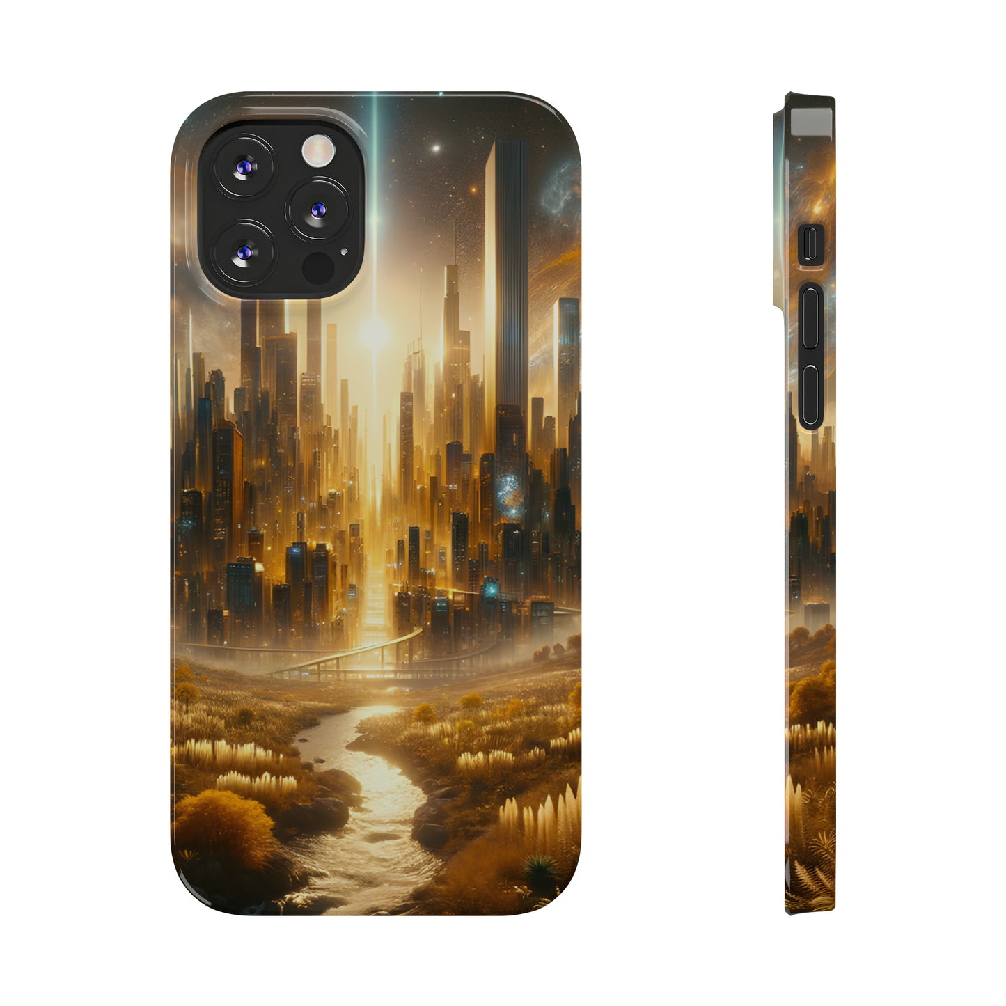 Golden Horizon-Slim Phone Cases