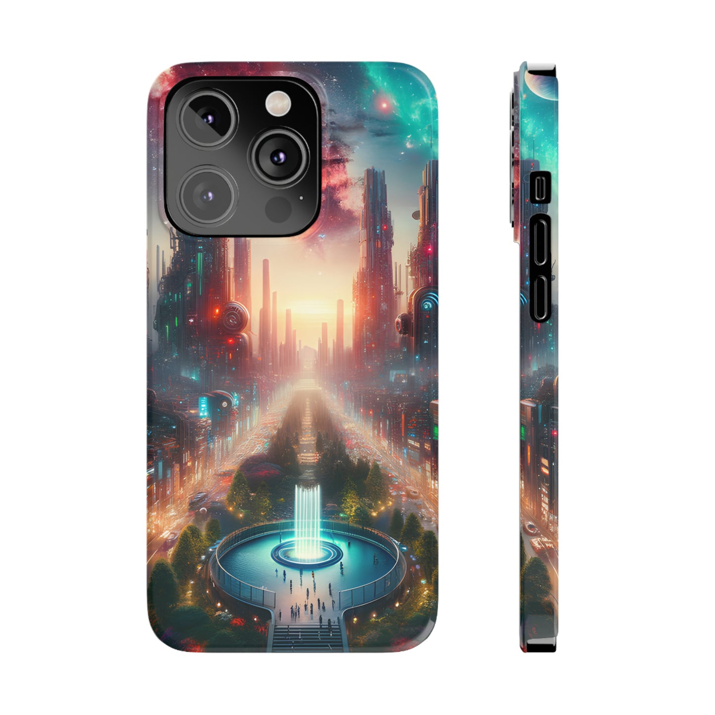 NeonRealm-Slim Phone Cases