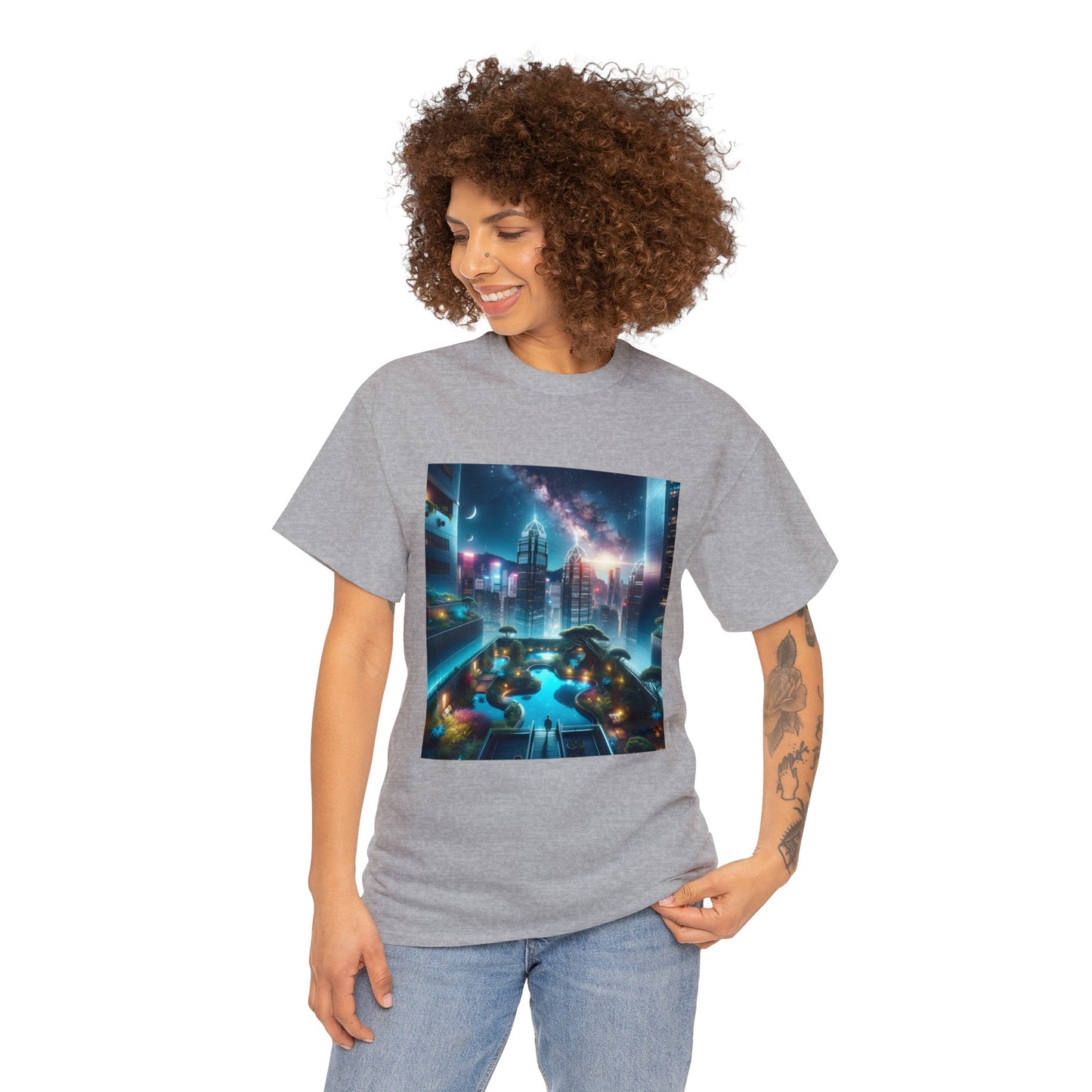 Luminosity Garden-Unisex Heavy Cotton Tee