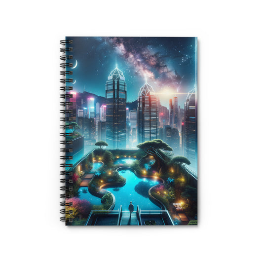 Luminosity Garden-Spiral Notebook - Ruled Line