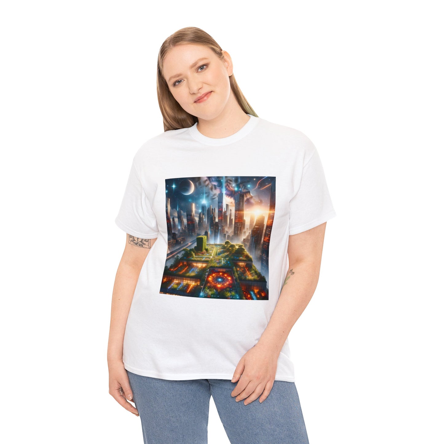 Luminaris Skyscape-Unisex Heavy Cotton Tee