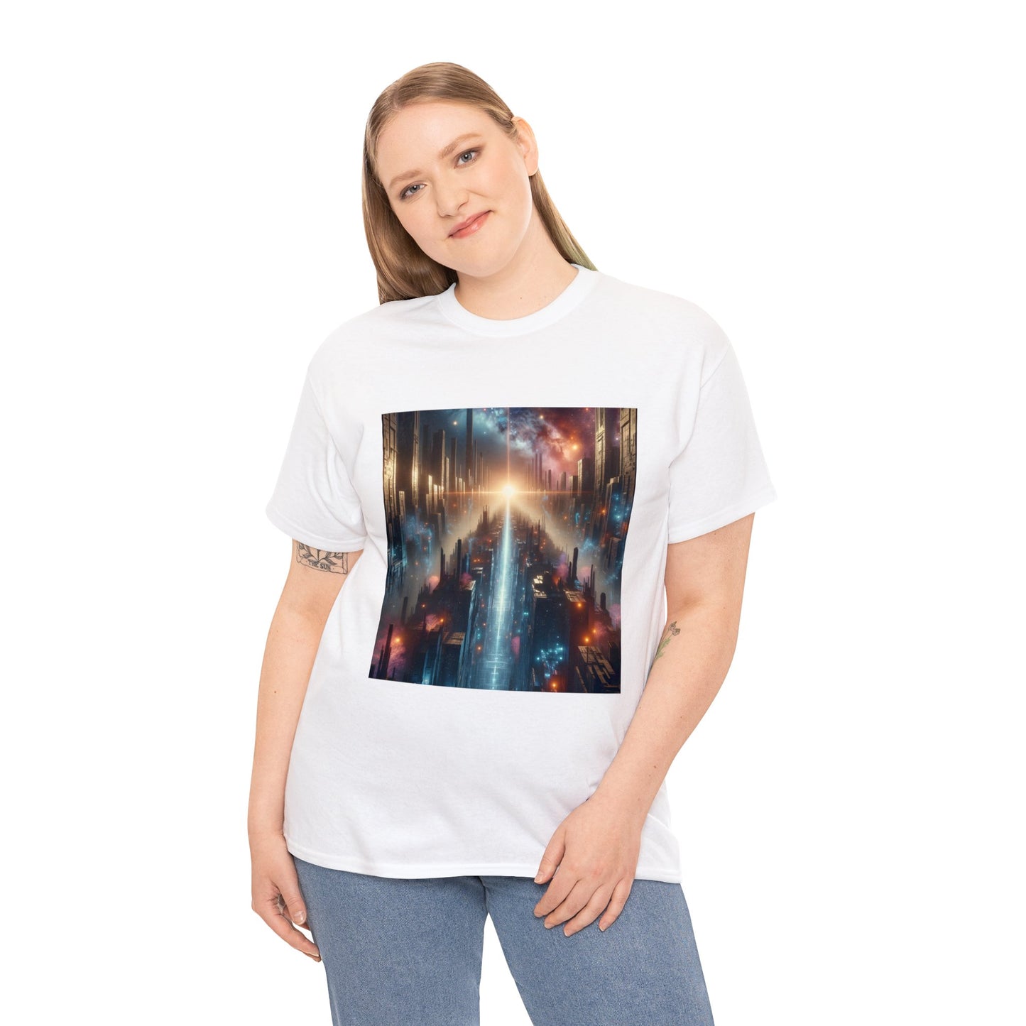 MysticScape or KaleidoSpires-Unisex Heavy Cotton Tee