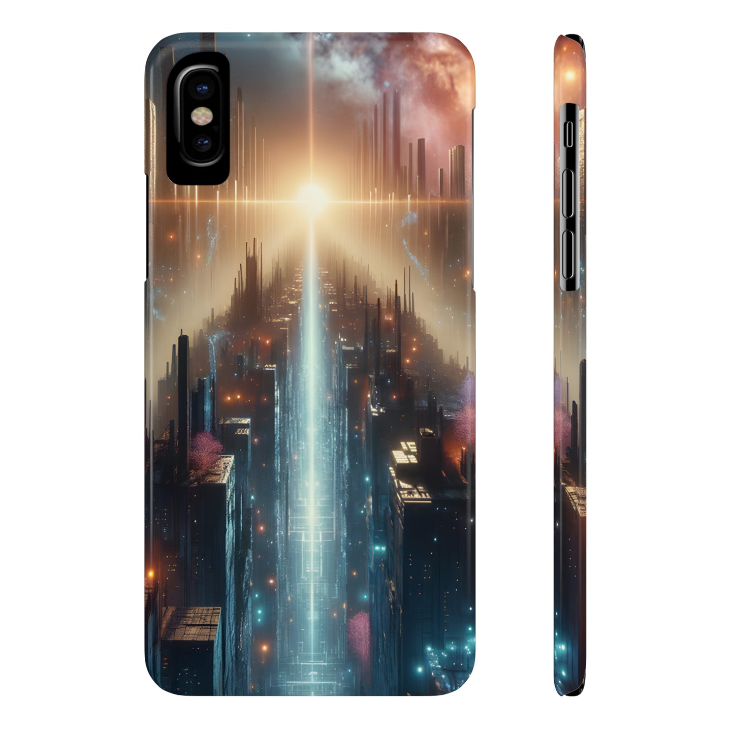 MysticScape or KaleidoSpires-Slim Phone Cases