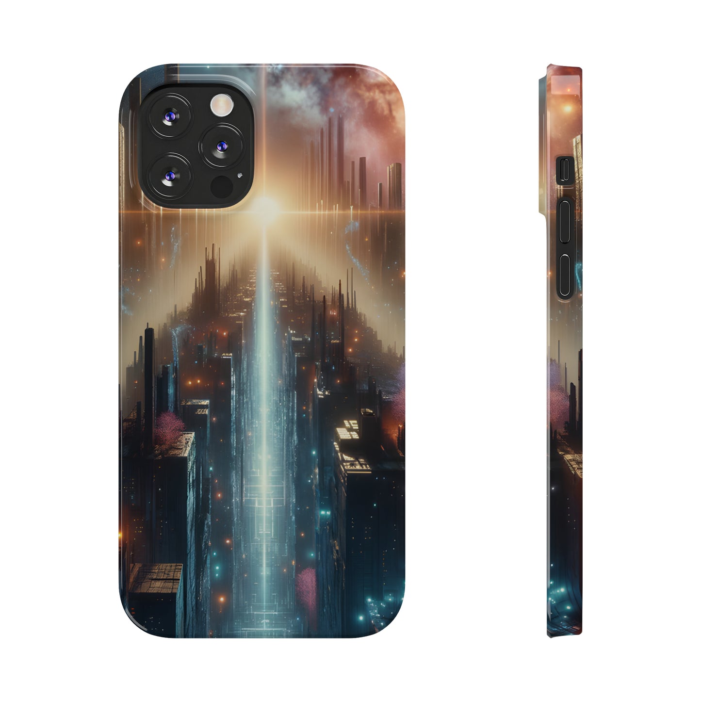 MysticScape or KaleidoSpires-Slim Phone Cases