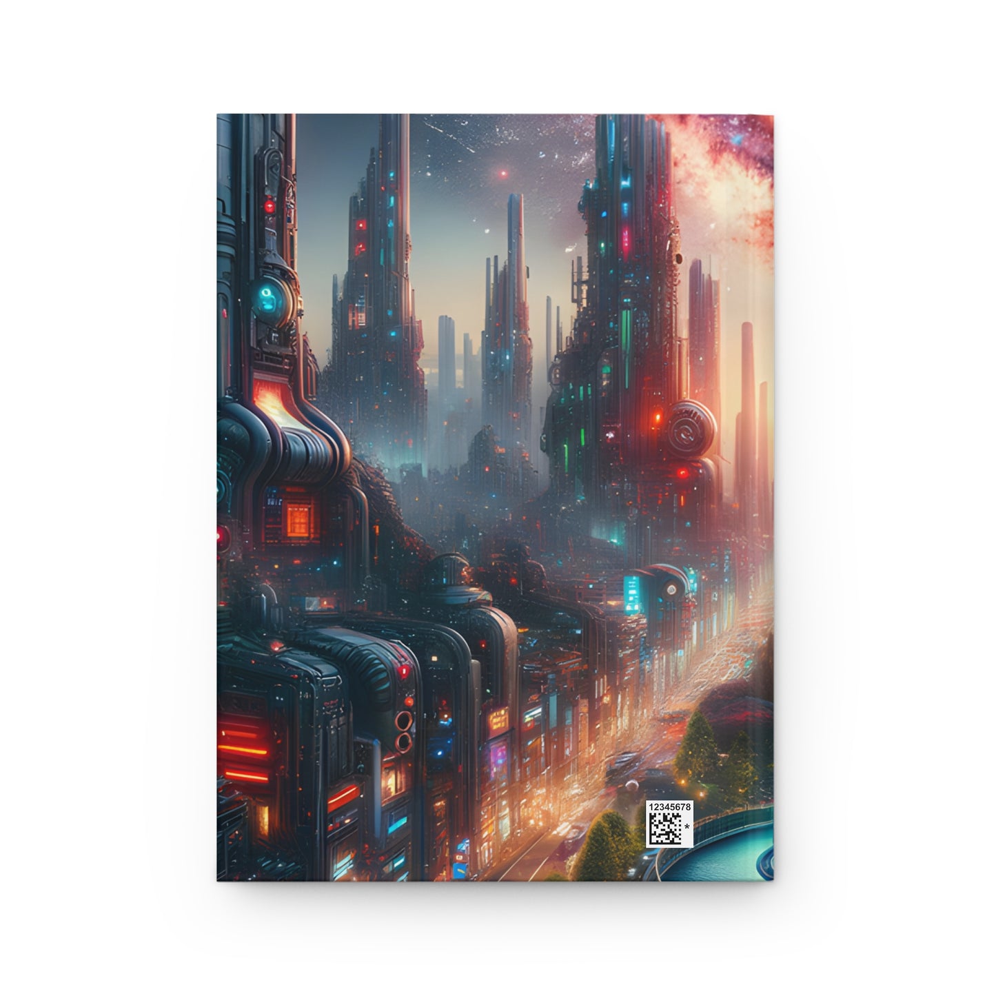 NeonRealm-Hardcover Journal Matte