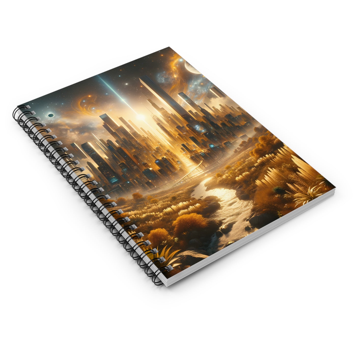 Golden Horizon-Spiral Notebook - Ruled Line