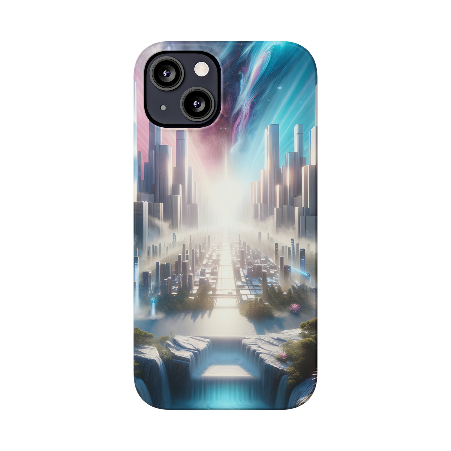 Marble Horizon-Slim Phone Cases