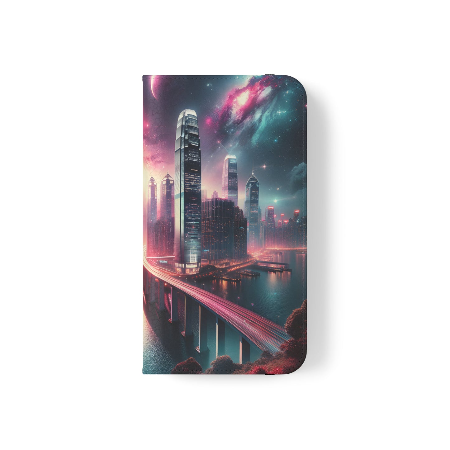 Aqua Skyline-Flip Cases