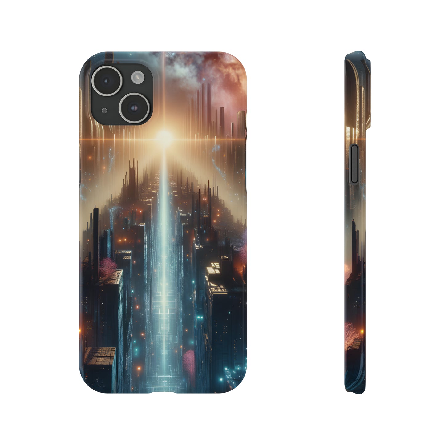 MysticScape or KaleidoSpires-Slim Phone Cases