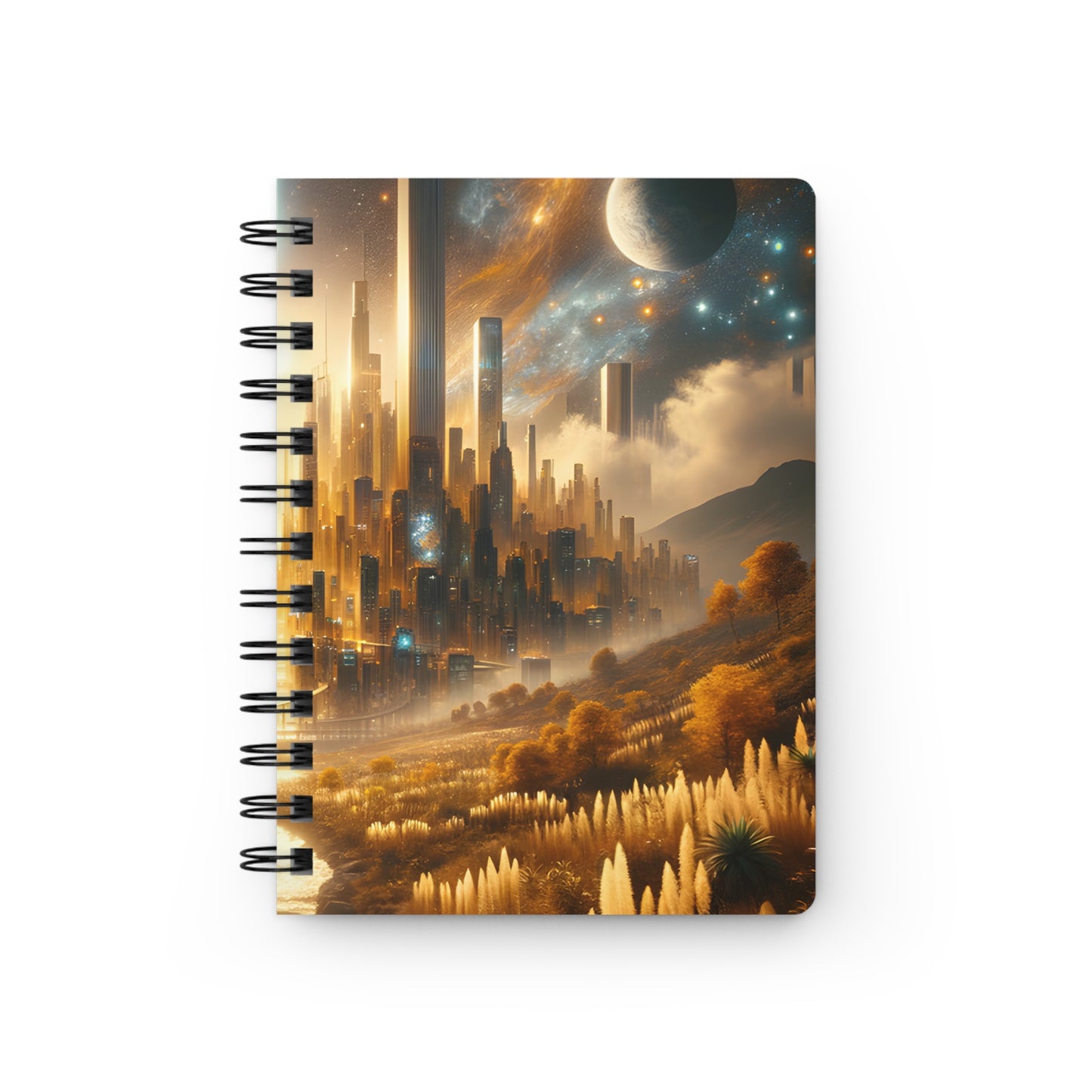 Golden Horizon-Spiral Bound Journal