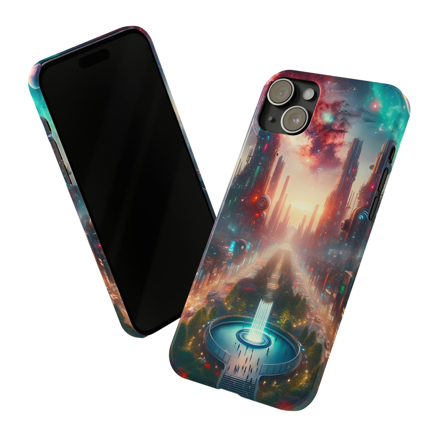 NeonRealm-Slim Phone Cases