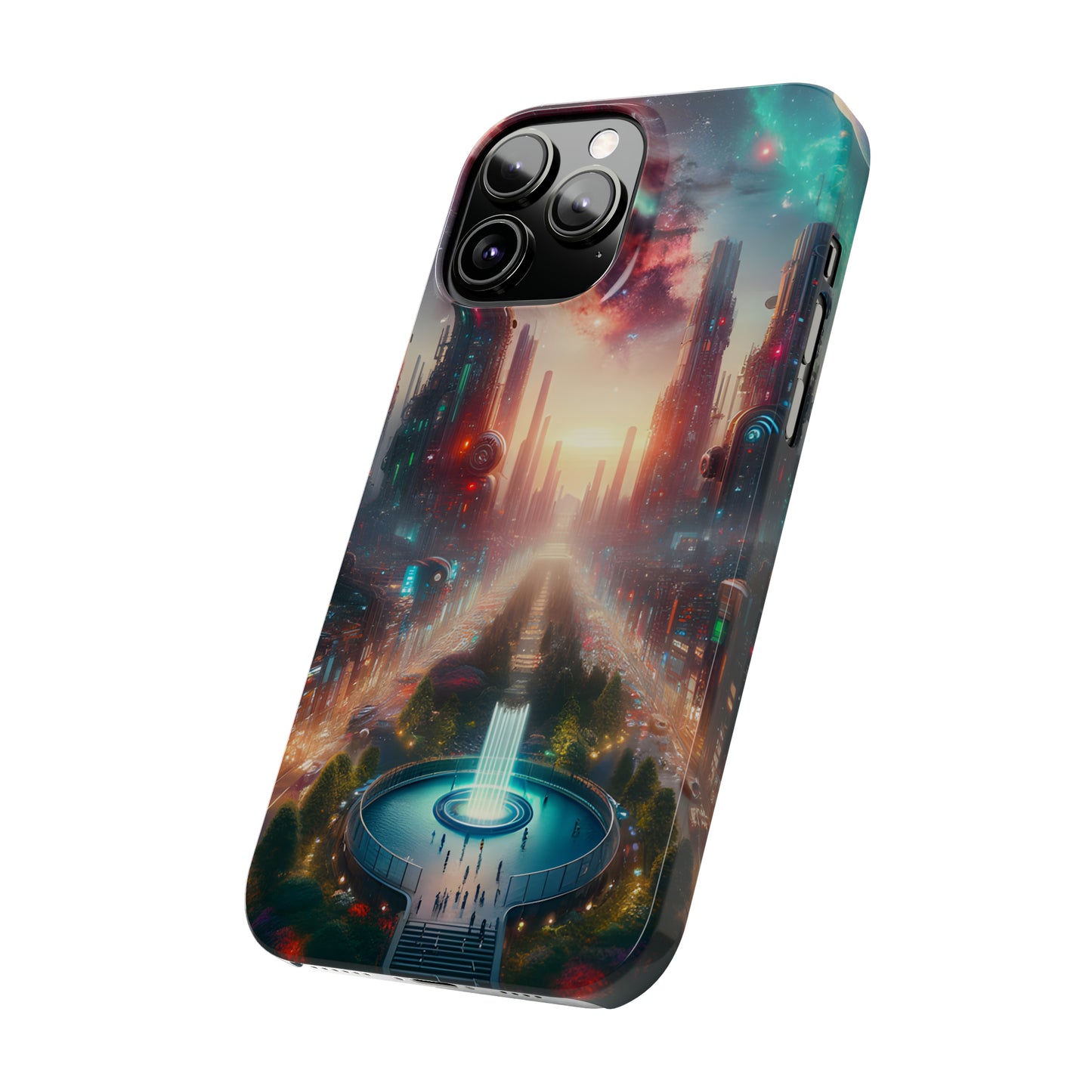 NeonRealm-Slim Phone Cases