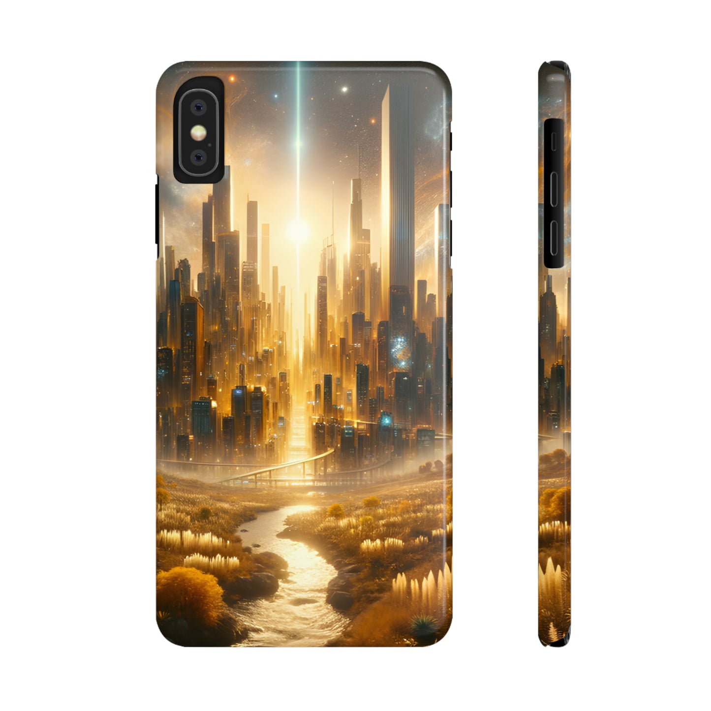 Golden Horizon-Slim Phone Cases