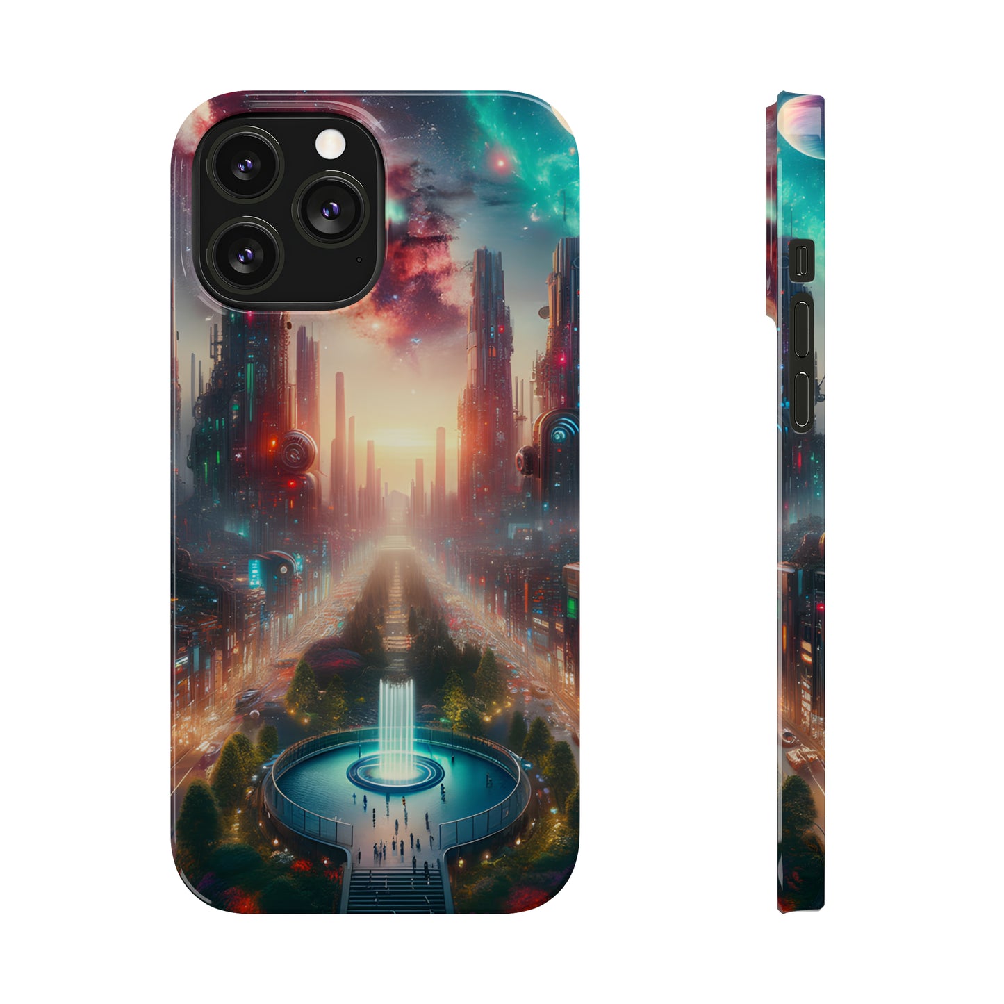 NeonRealm-Slim Phone Cases