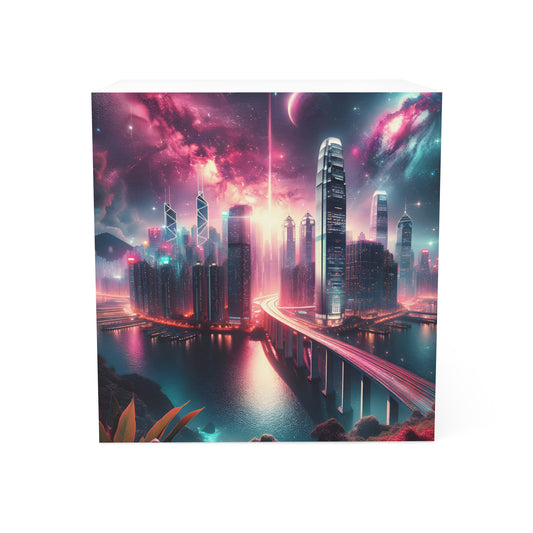 Aqua Skyline-Note Cube