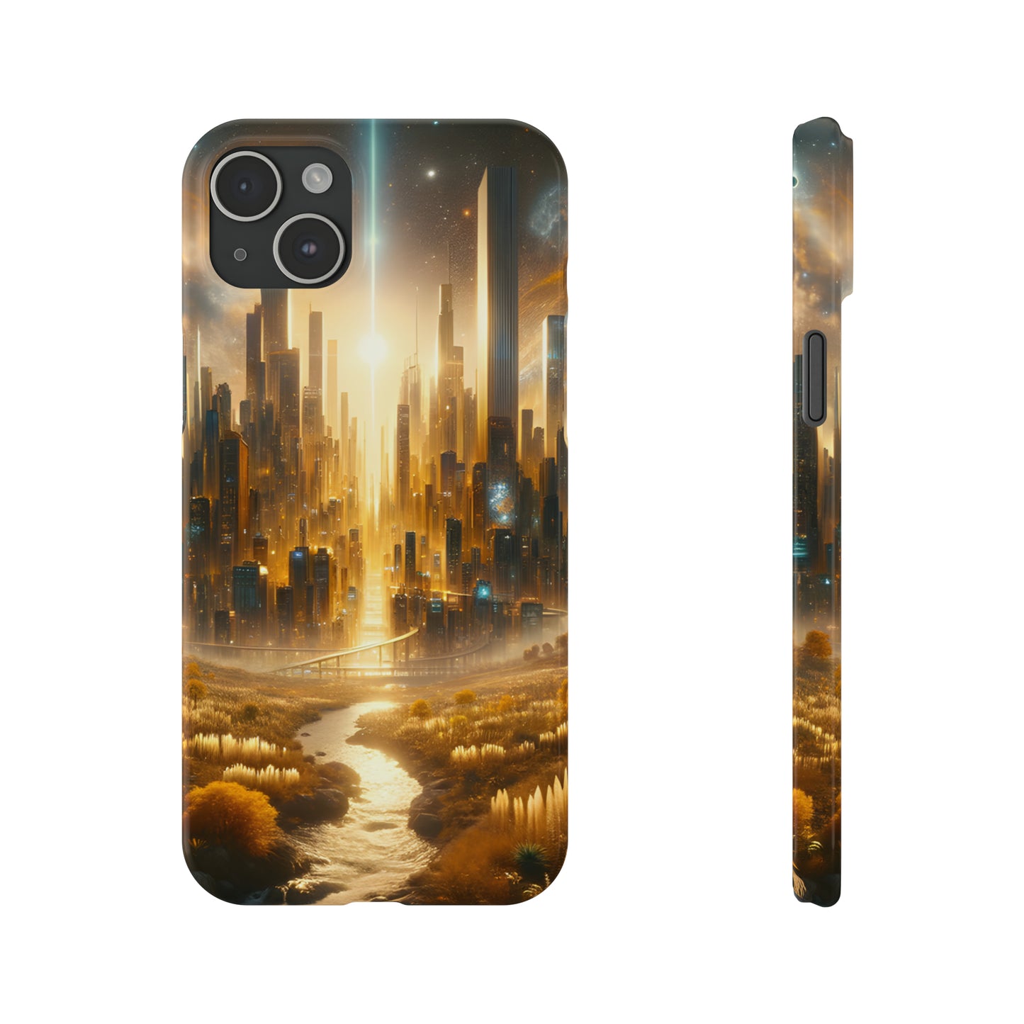 Golden Horizon-Slim Phone Cases