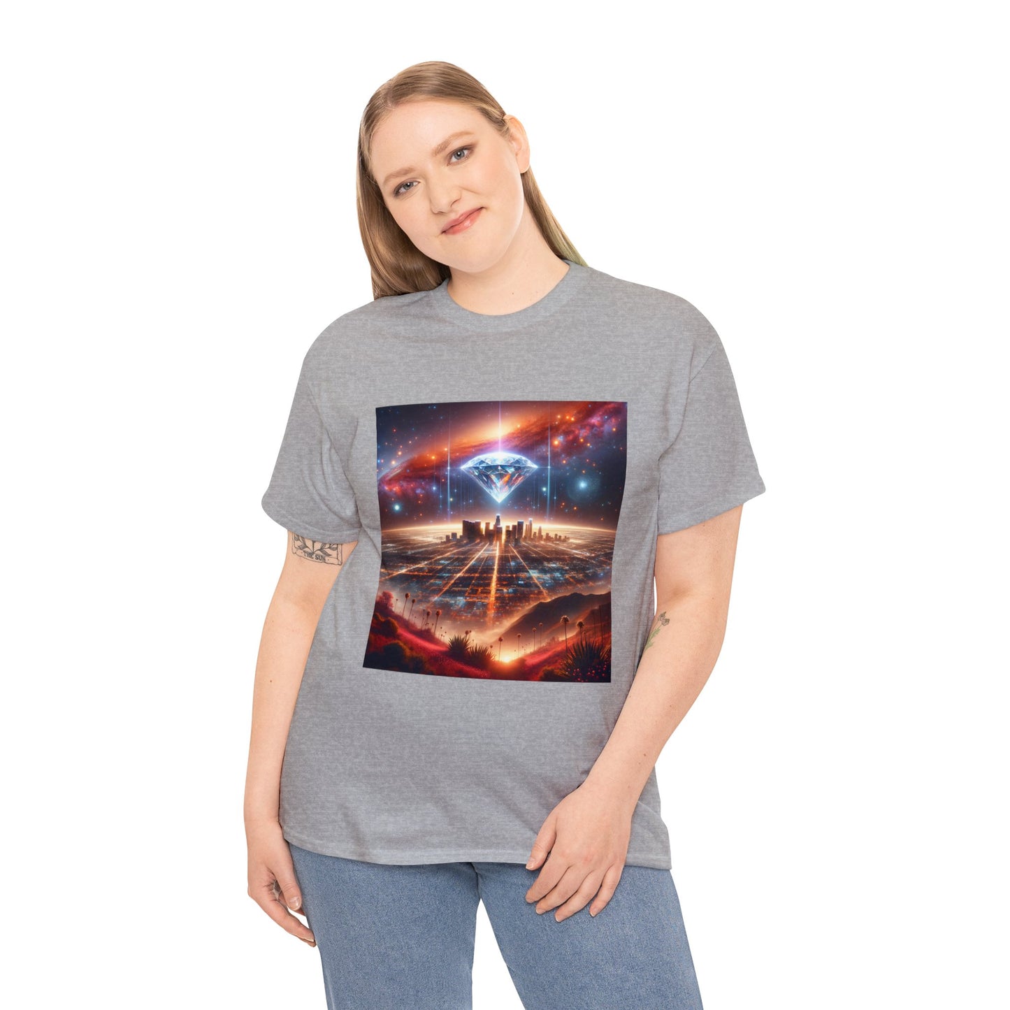 Luminara Skyvista-Unisex Heavy Cotton Tee