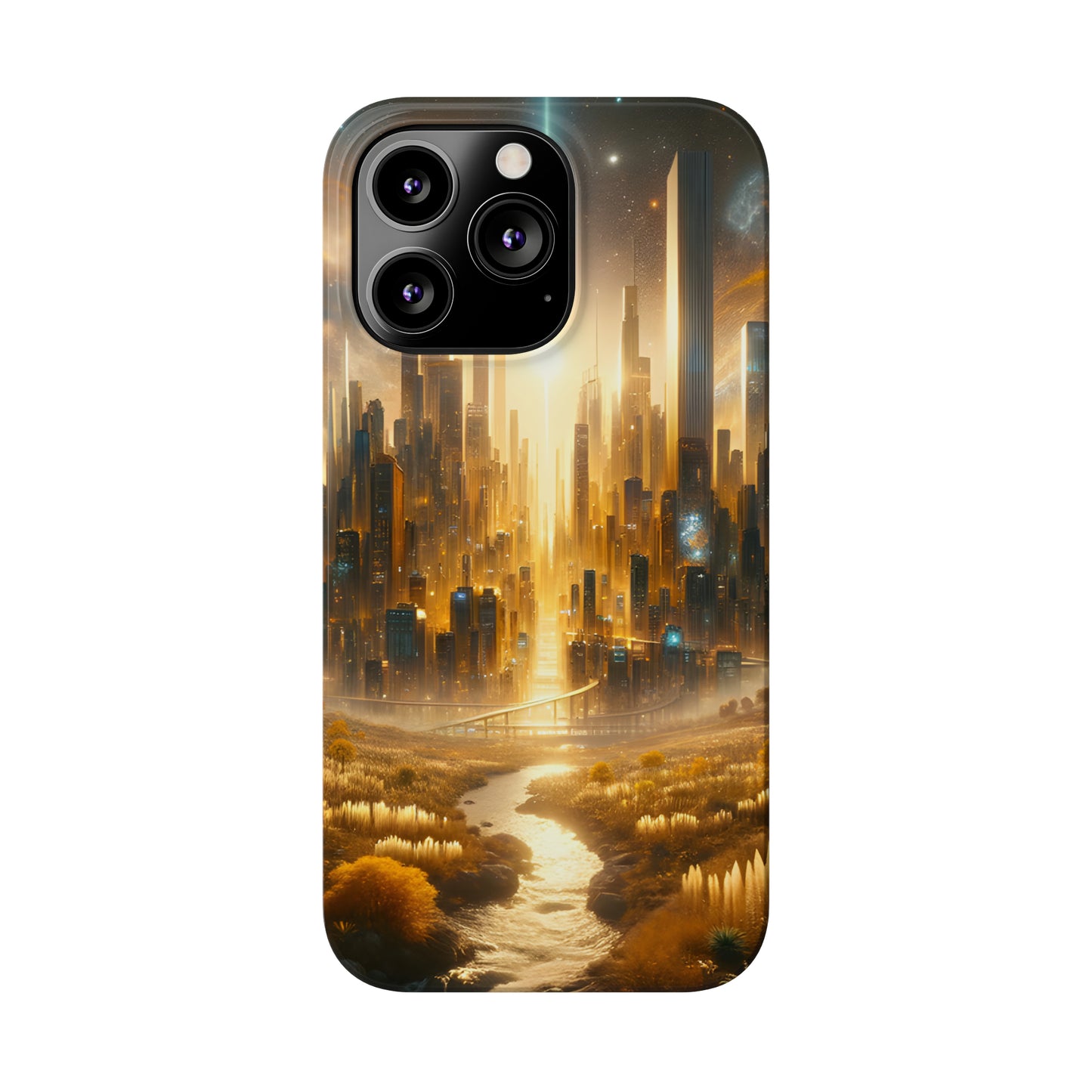 Golden Horizon-Slim Phone Cases