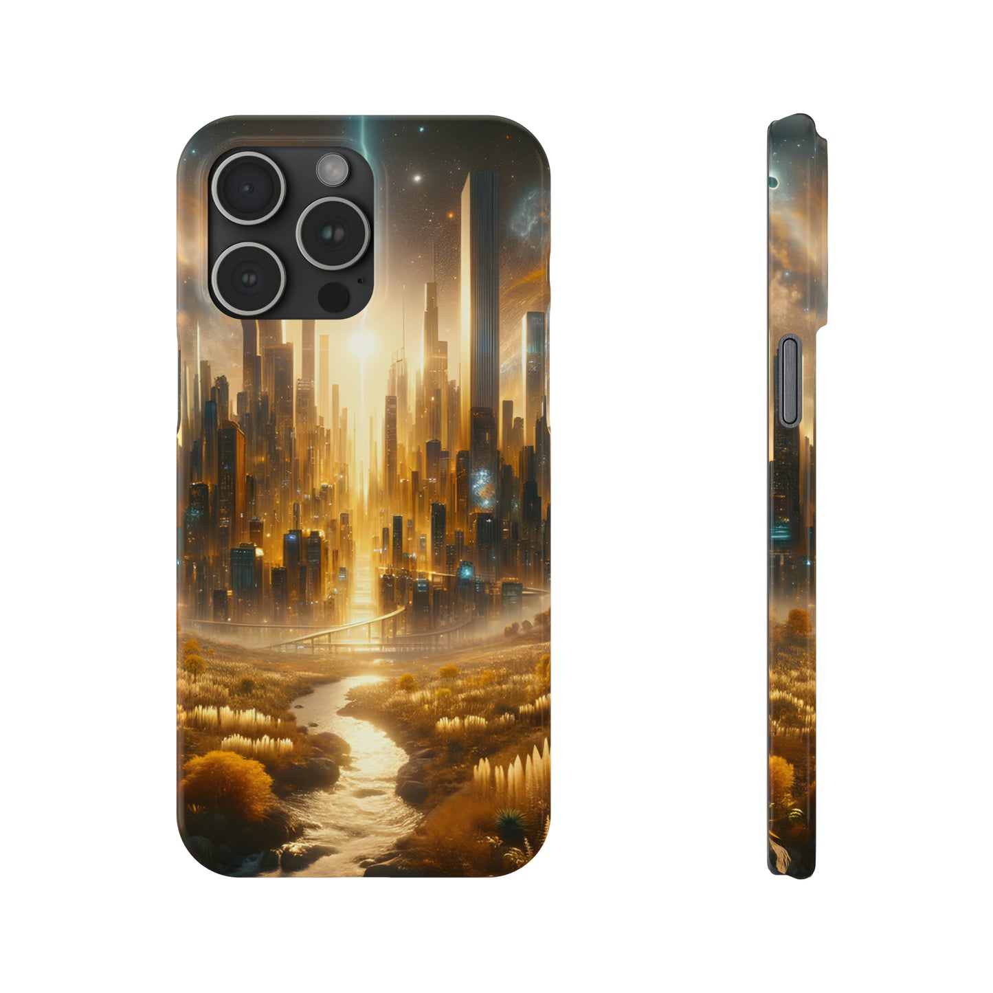 Golden Horizon-Slim Phone Cases