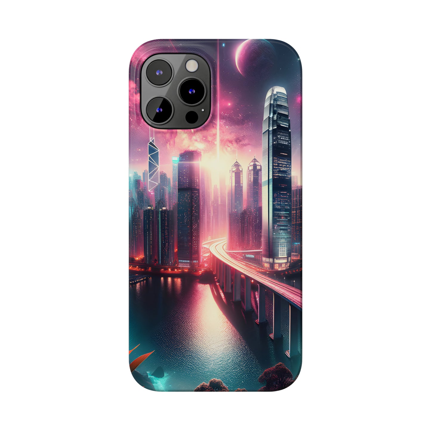 Aqua Skyline-Slim Phone Cases