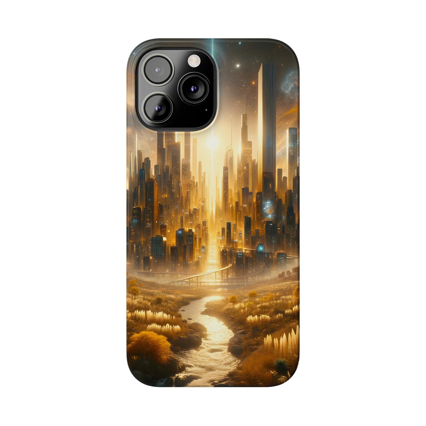 Golden Horizon-Slim Phone Cases