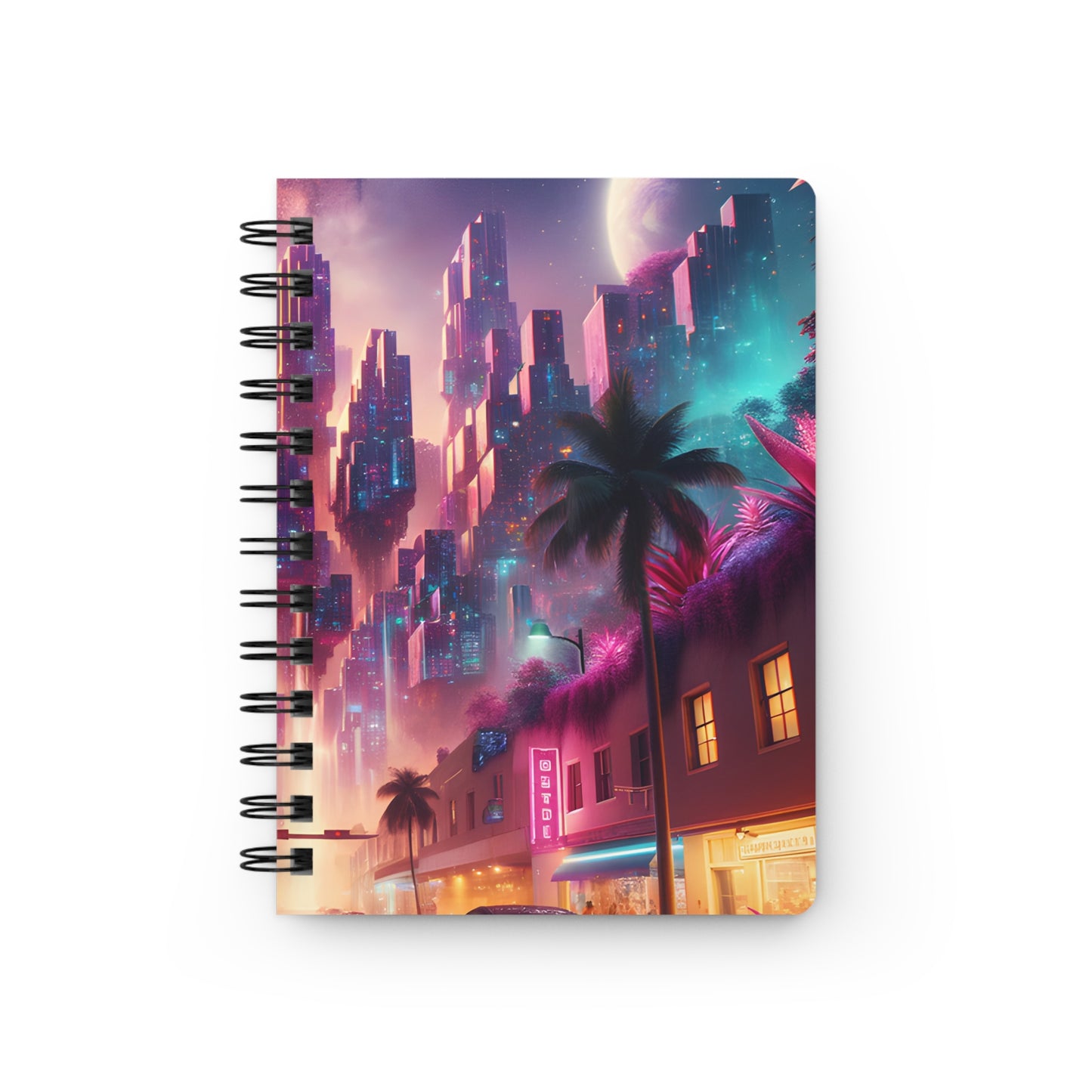 Ruby Skyline-Spiral Bound Journal