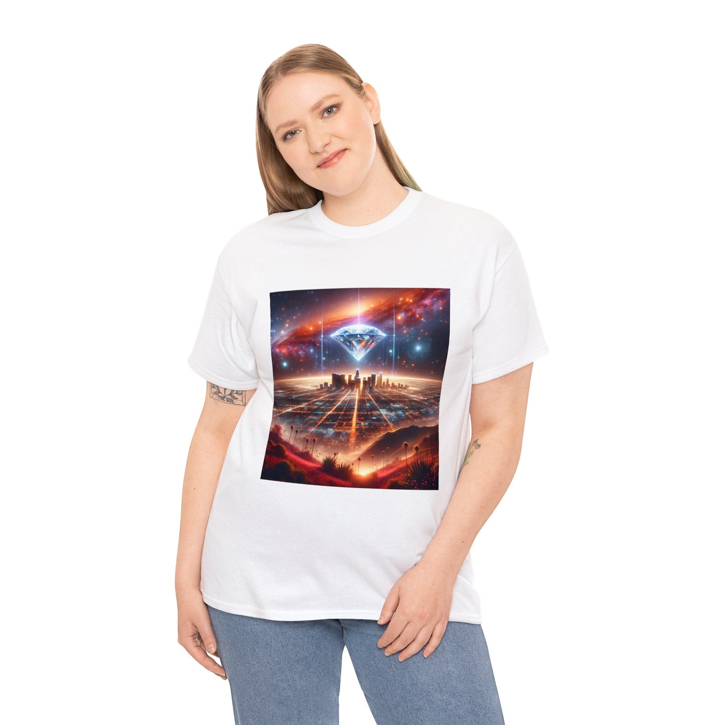 Luminara Skyvista-Unisex Heavy Cotton Tee