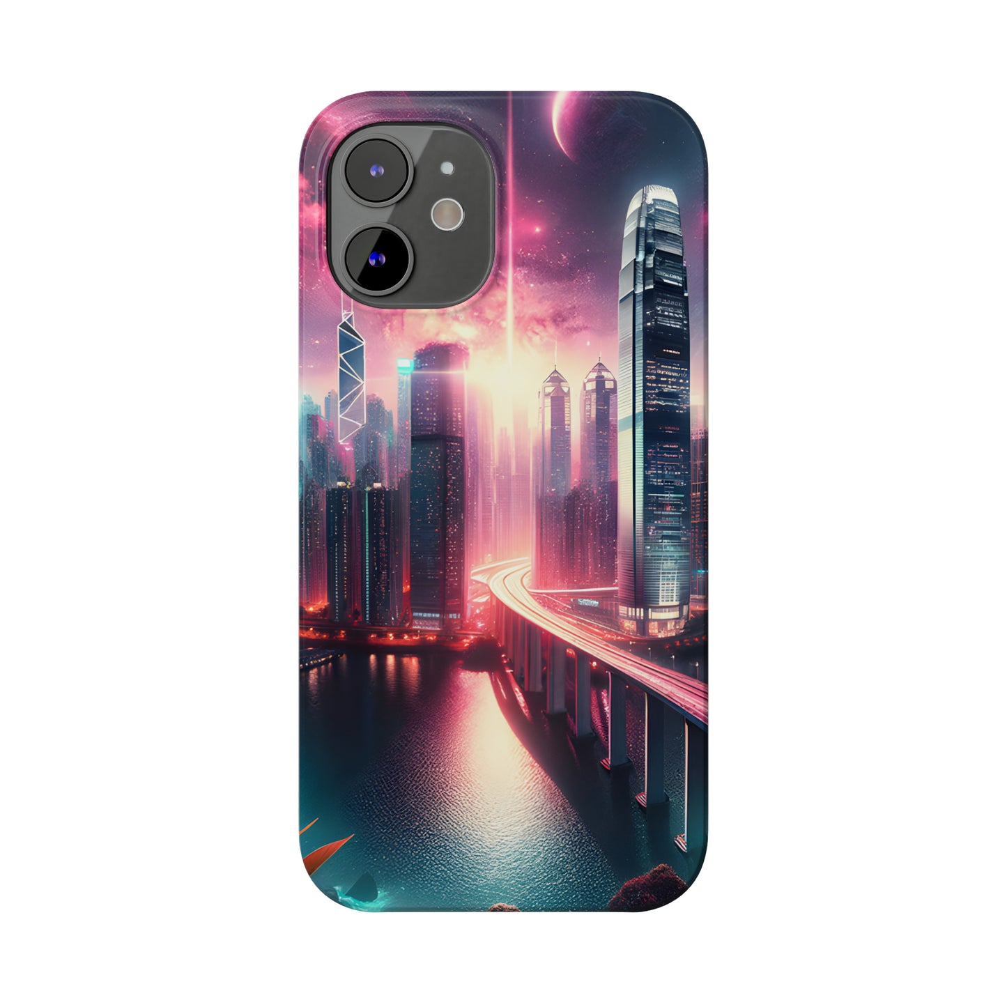 Aqua Skyline-Slim Phone Cases