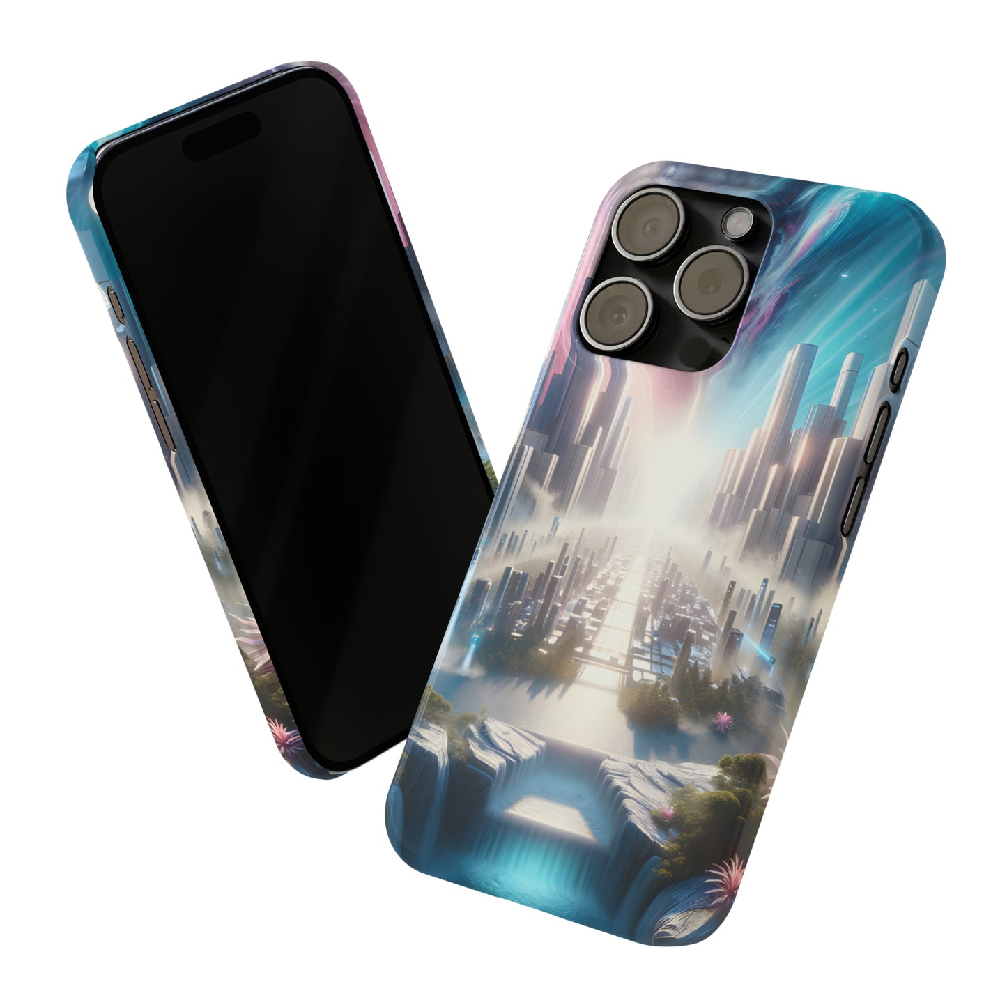 Marble Horizon-Slim Phone Cases