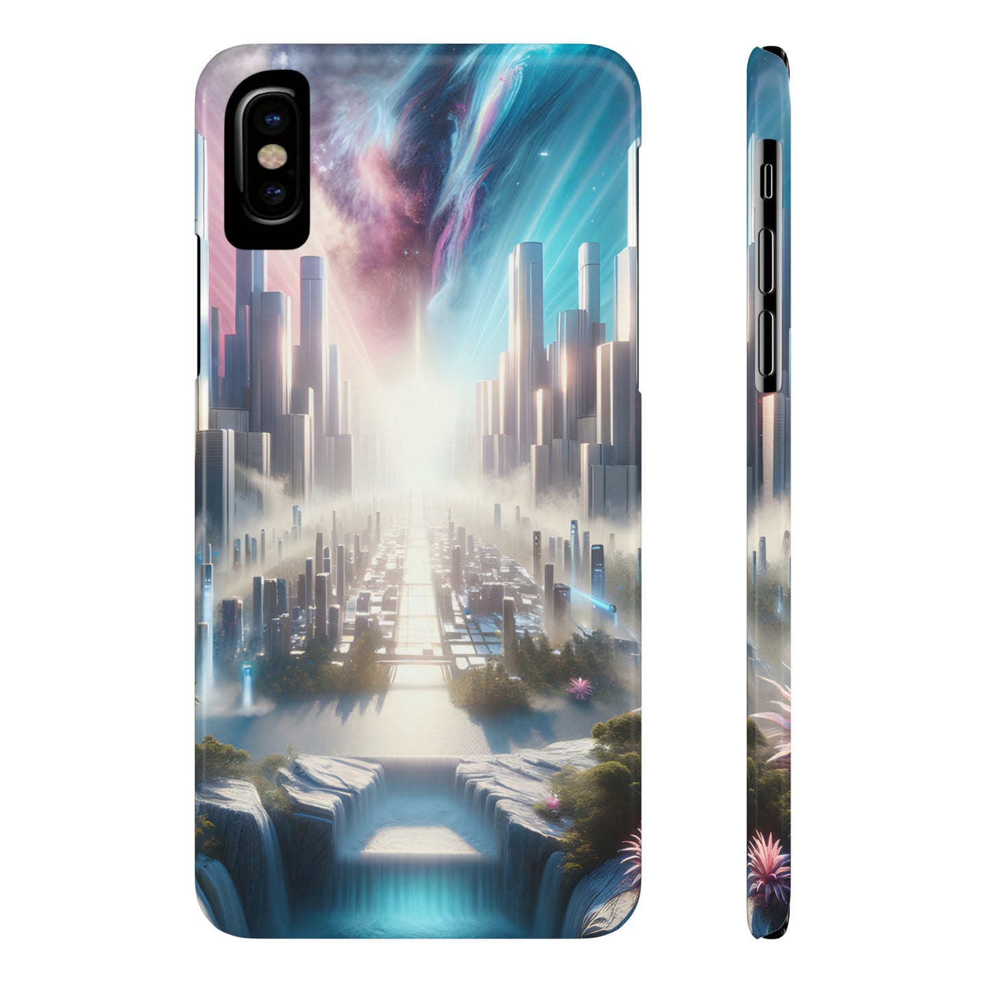 Marble Horizon-Slim Phone Cases