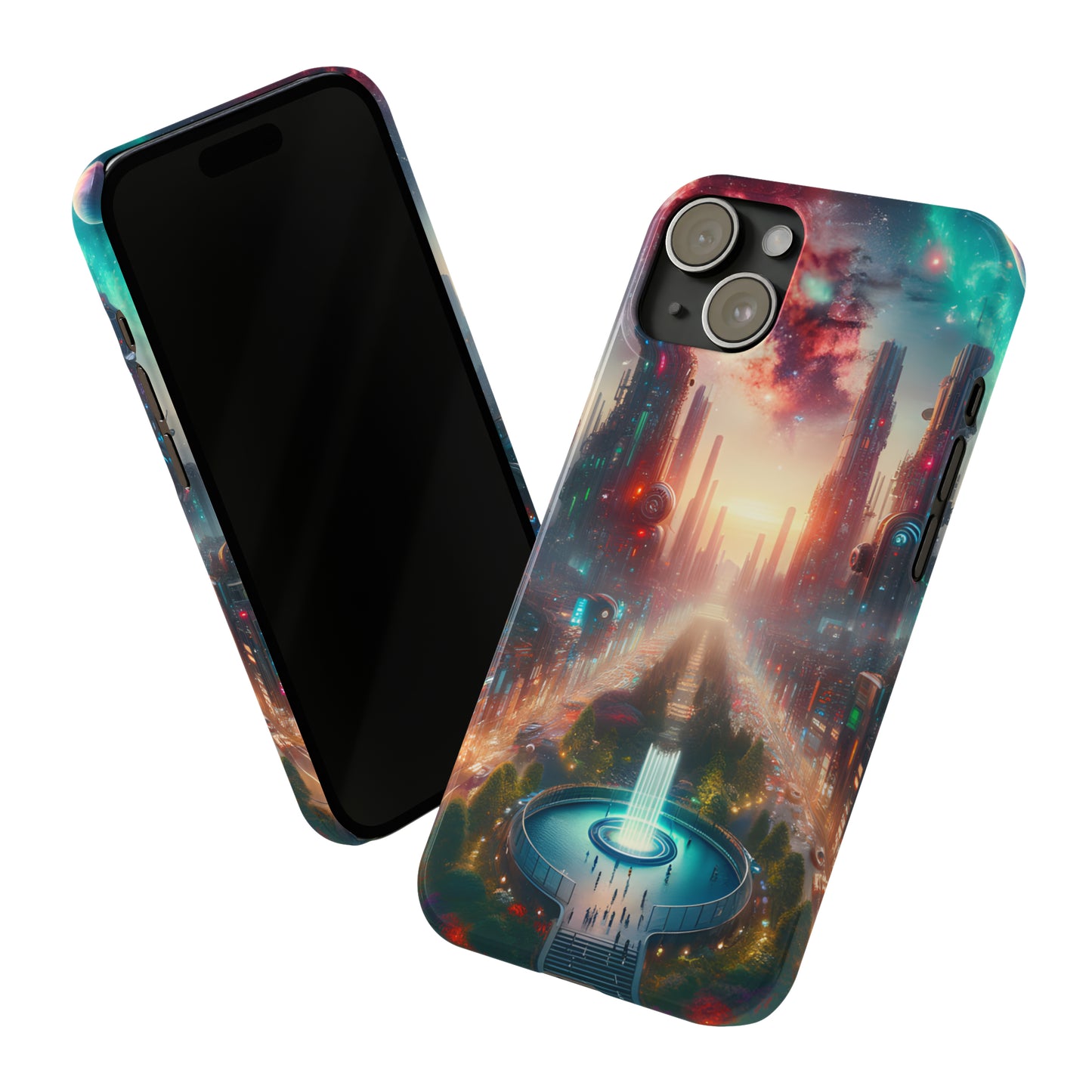 NeonRealm-Slim Phone Cases