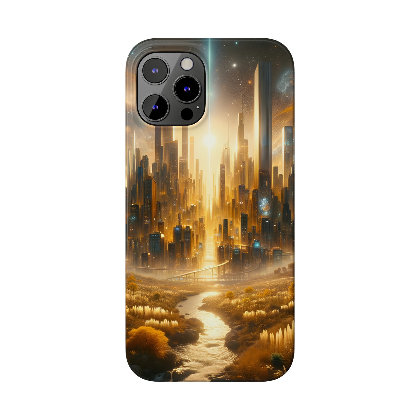 Golden Horizon-Slim Phone Cases